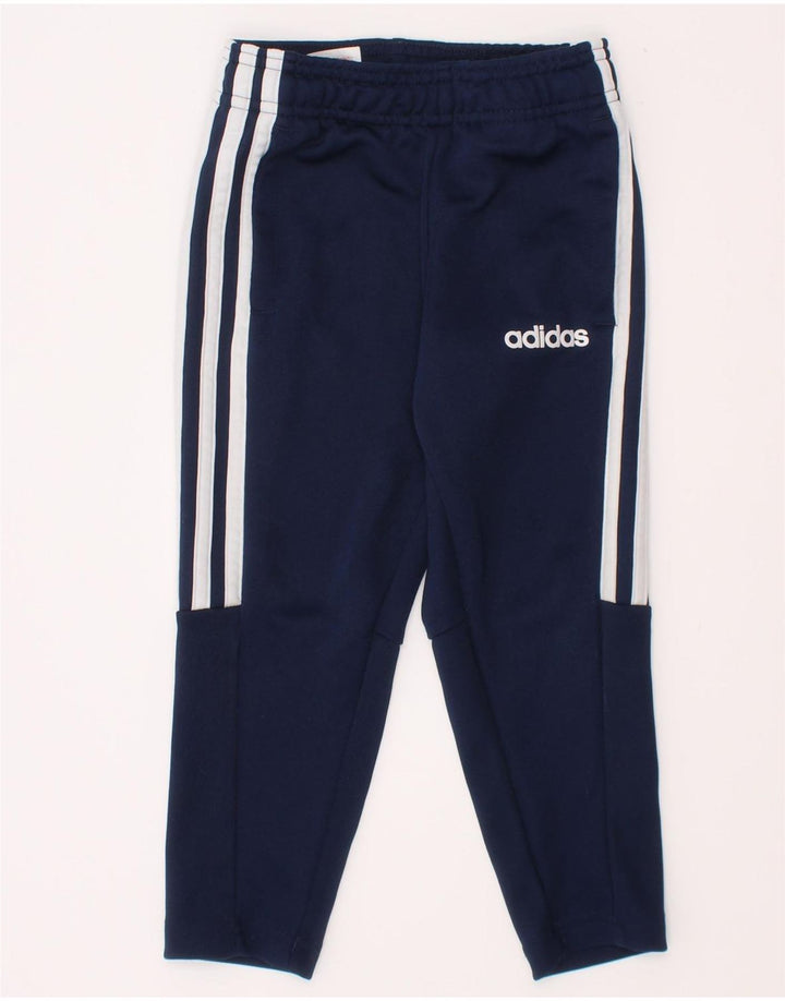 Calças de treino Adidas Boys Climalite 2-3 anos azul marinho poliéster