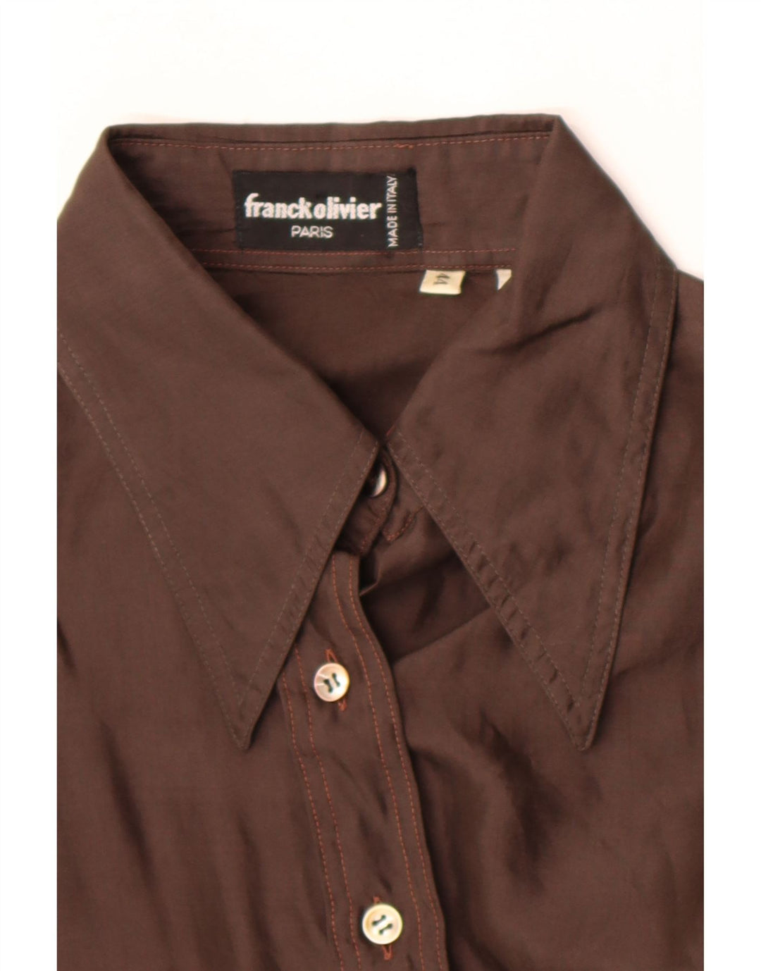 Camisa feminina Franck Olivier IT 44 marrom médio