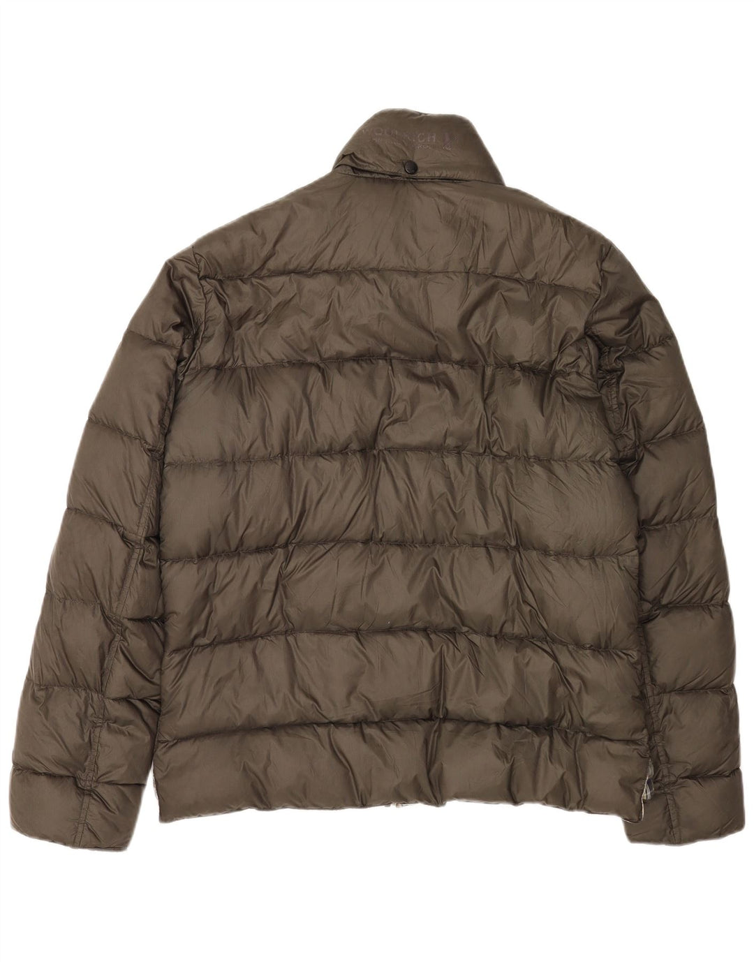 Jaqueta acolchoada masculina Woolrich Reino Unido 40 grande cáqui nylon clássico