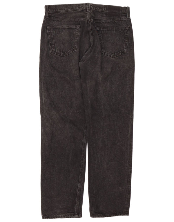 Jeans retos masculinos Levi's W36 L32 algodão preto