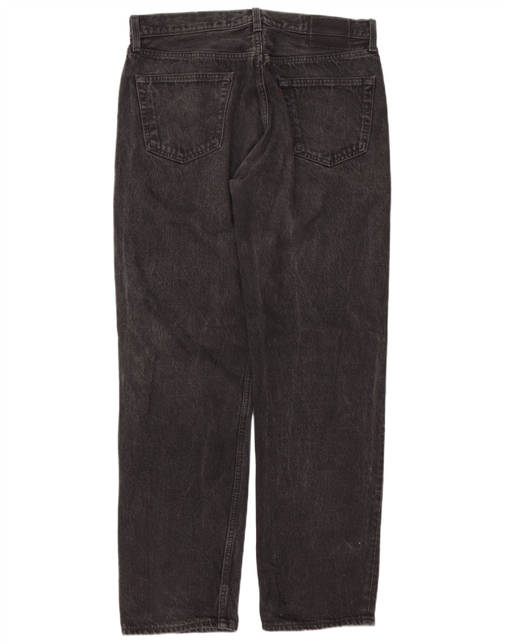 Jeans retos masculinos Levi's W36 L32 algodão preto