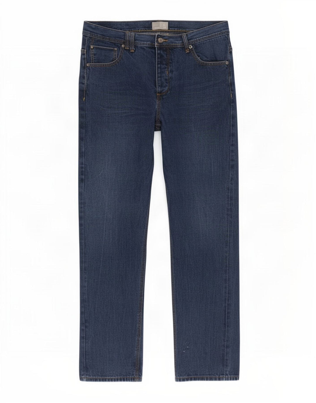Banco masculino reto jeans W38 L32 algodão azul