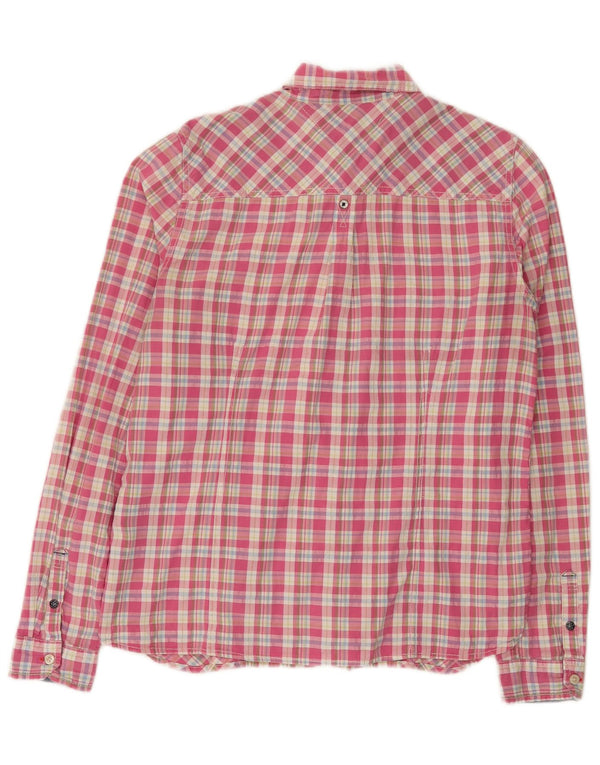Camisa Tommy Hilfiger Mulher UK 18 XL Algodão Xadrez Rosa