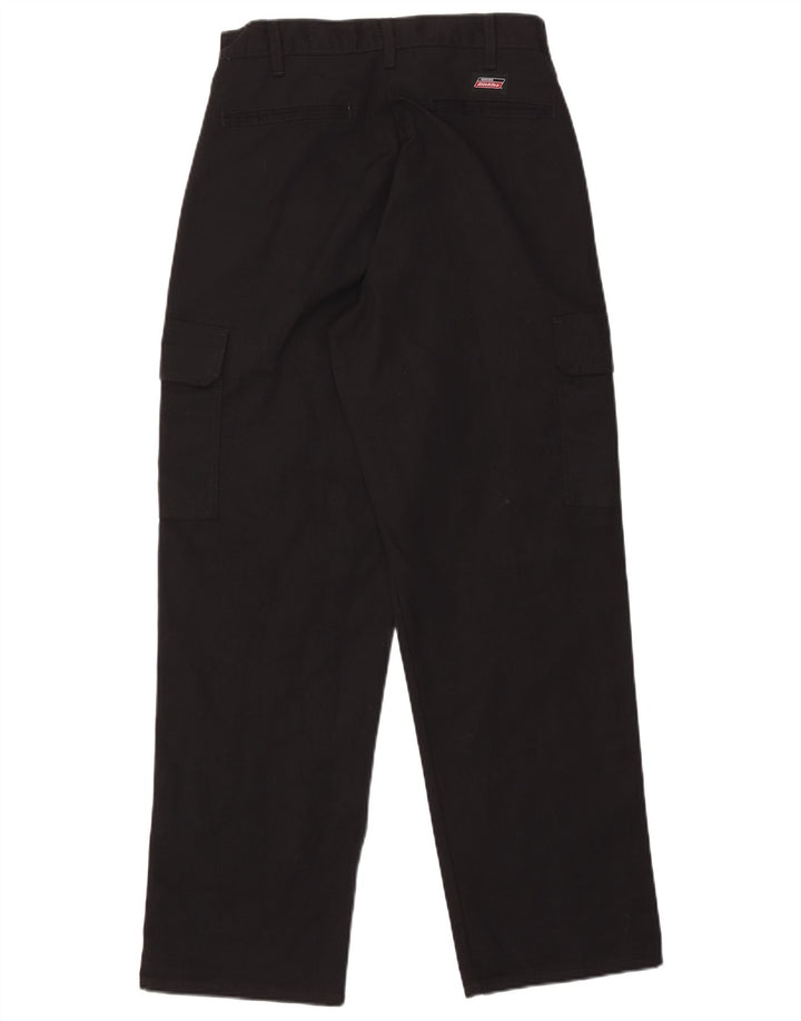 Calças cargo retas masculinas Dickies W32 L32 poliéster preto