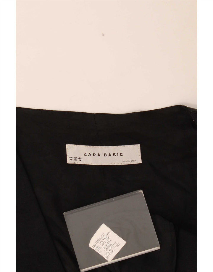 Colete feminino Zara UK 6 XS preto poliéster