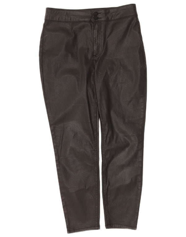 MINT VELVET Womens Cropped Jeans UK 12 Medium W28 L25 Black Cotton