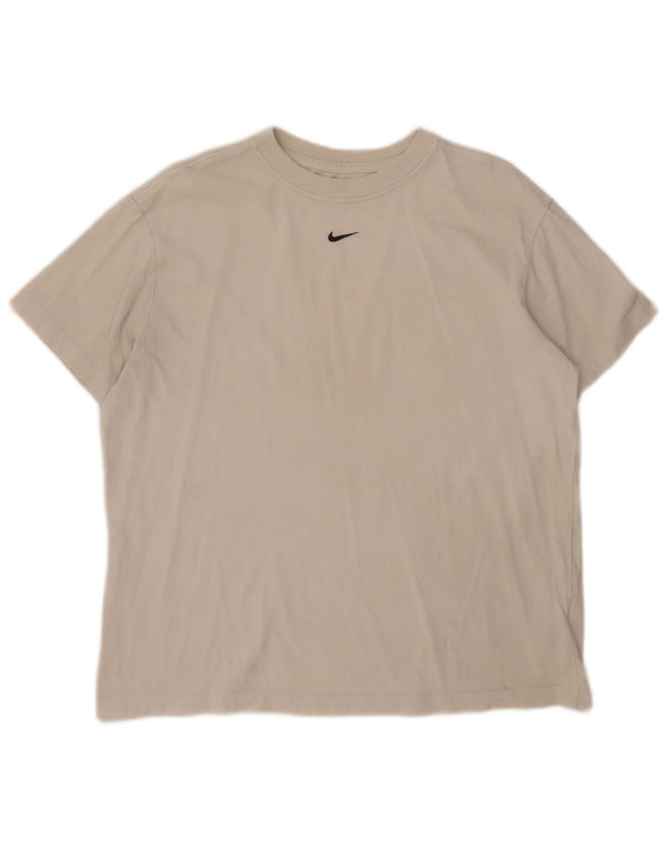 Camiseta Nike Masculina Loose Fit Top Médio Off White Algodão