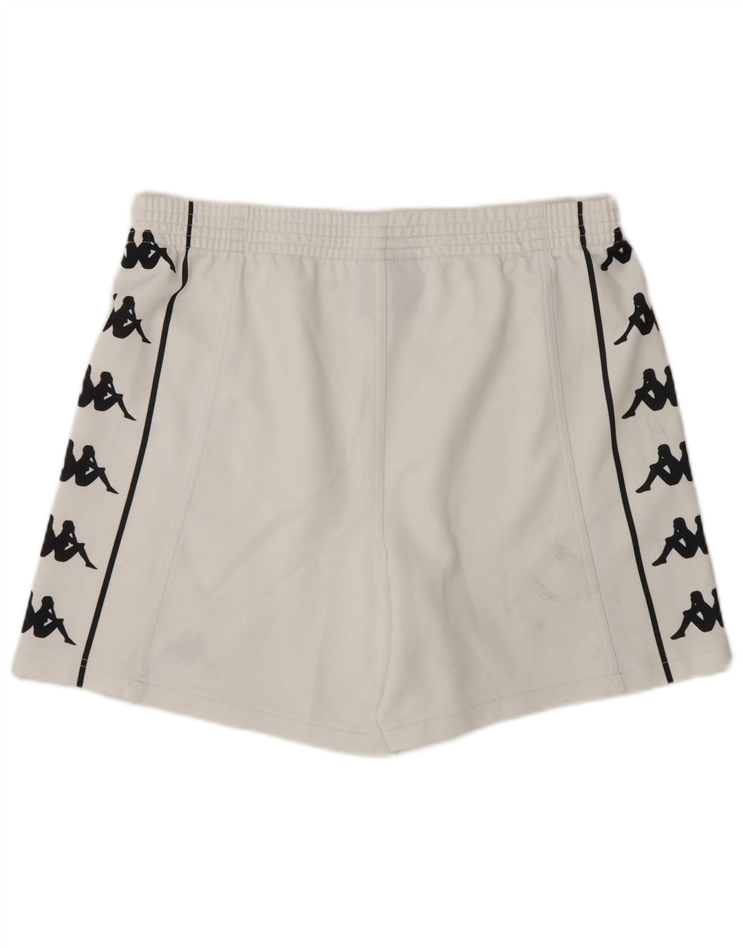 Shorts esportivos gráficos masculinos Kappa grande poliéster branco