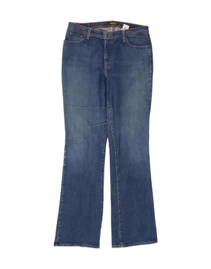 EDDIE BAUER Womens Shaping Bootcut Jeans US 12 Large W34 L35 Blue Cotton Vintage Eddie Bauer and Second-Hand Eddie Bauer from Messina Hembry 