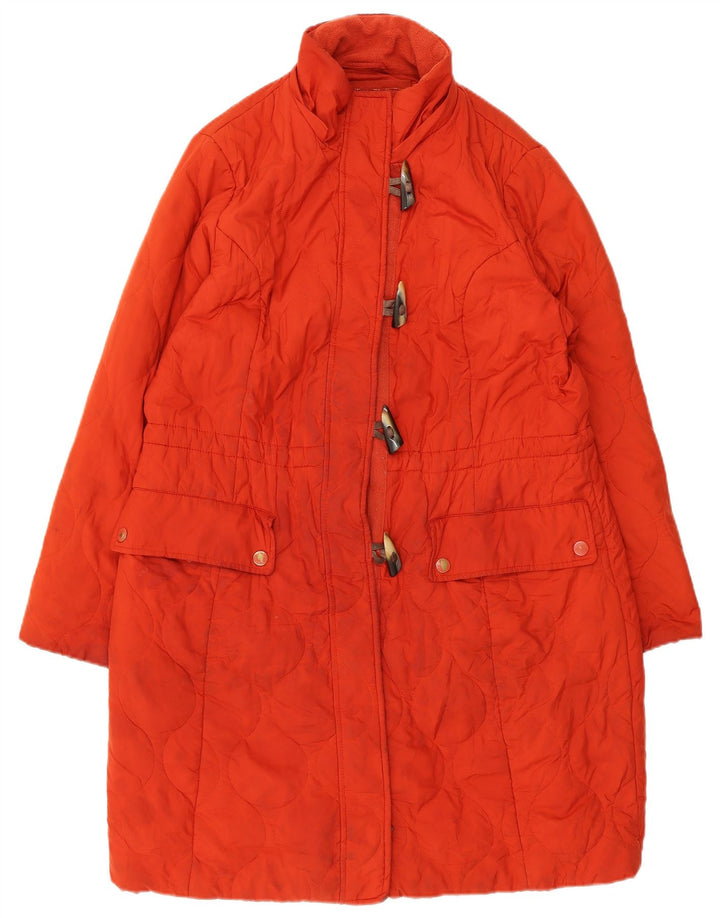 Casaco corta-vento feminino Marks & Spencer Per Una Duffle Reino Unido 16 grande laranja