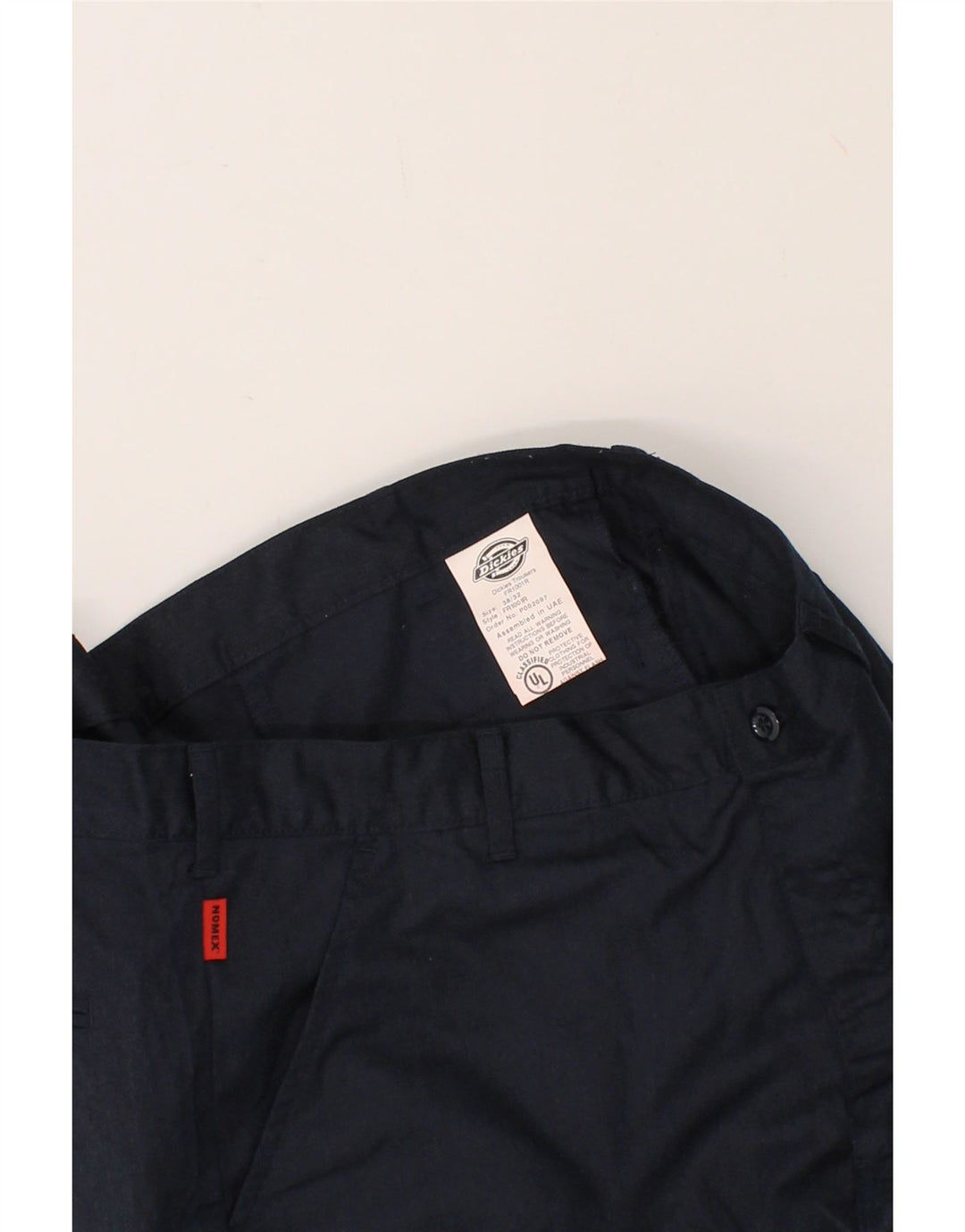 DICKIES Mens Straight Cropped Trousers W38 L25  Navy Blue Polyamide Vintage Dickies and Second-Hand Dickies from Messina Hembry 