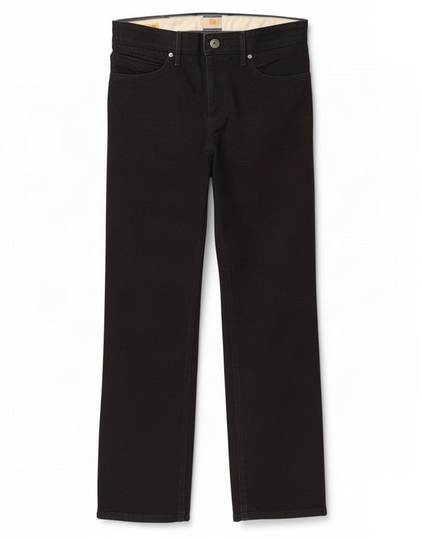 Hugo Boss Mens Straight Jeans W34 L30 Algodão Preto