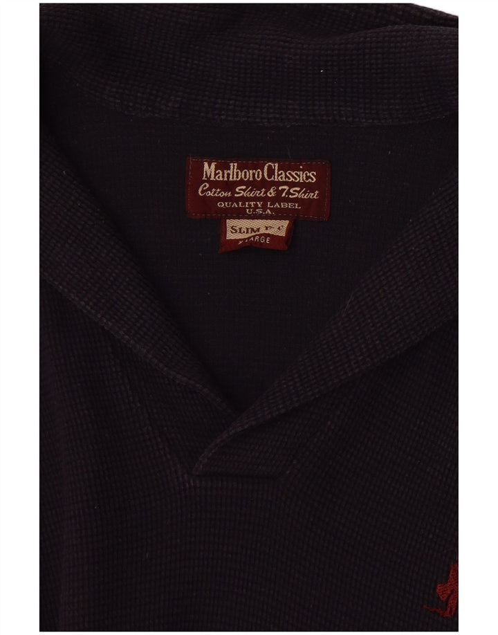 Camisa polo masculina Marlboro Classics XL azul marinho