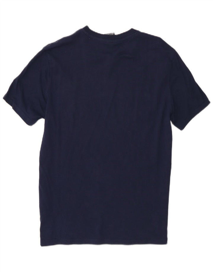 Camiseta gráfica masculina Champion Top Médio Azul Marinho