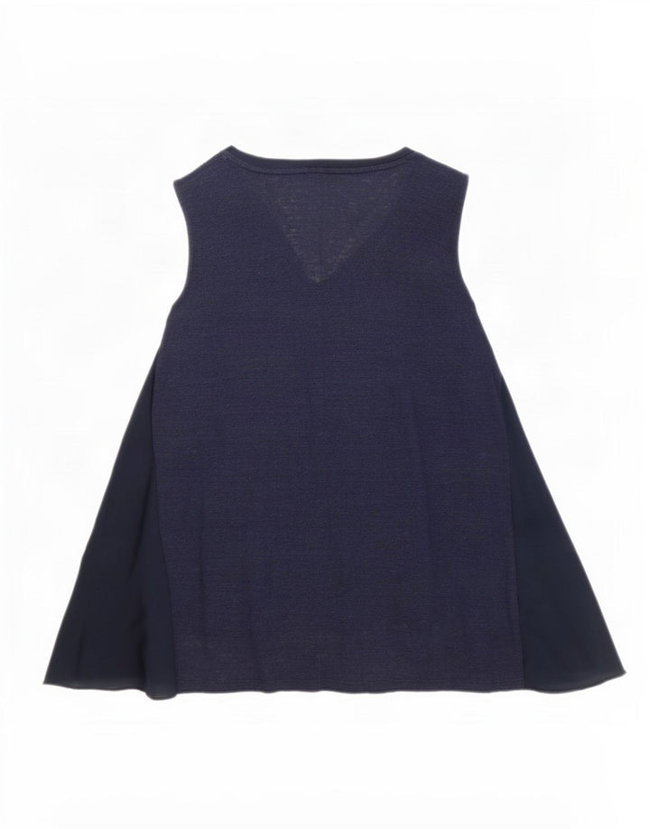 Túnica feminina Phase Eight UK 14 linho azul marinho médio