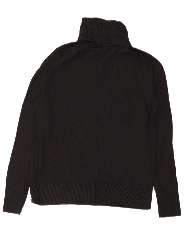 Suéter masculino Gap com gola redonda e algodão preto pequeno