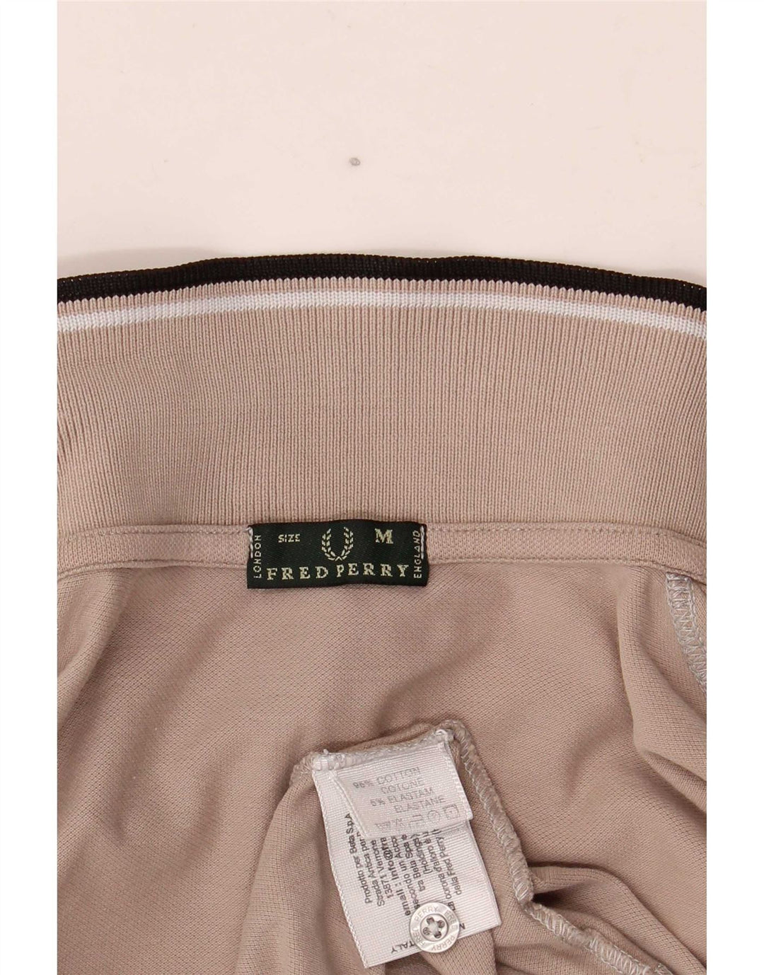 Camisa polo feminina Fred Perry Reino Unido 12 algodão cinza médio