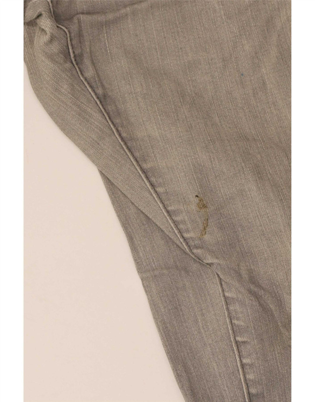 Zara Mens Straight Jeans EU 42 Grande W32 L28 Algodão Cinza
