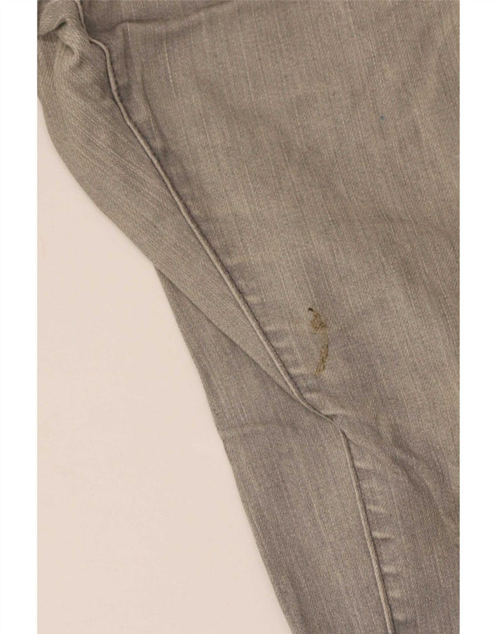Zara Mens Straight Jeans EU 42 Grande W32 L28 Algodão Cinza