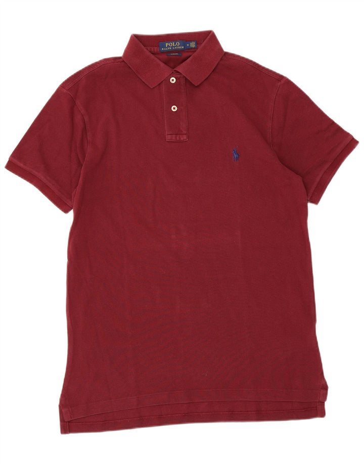 POLO RALPH LAUREN Camisa polo masculina slim fit de algodão marrom médio