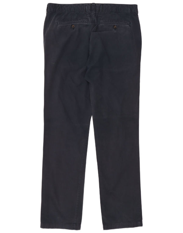 Jack Wills Mens Straight Chino Calças W34 L32 Azul marinho
