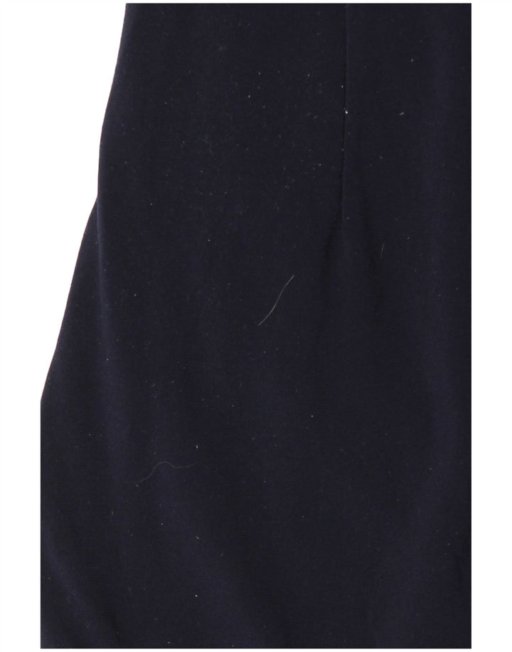 Vestido bainha feminino Ralph Lauren EUA 6 poliéster azul marinho médio