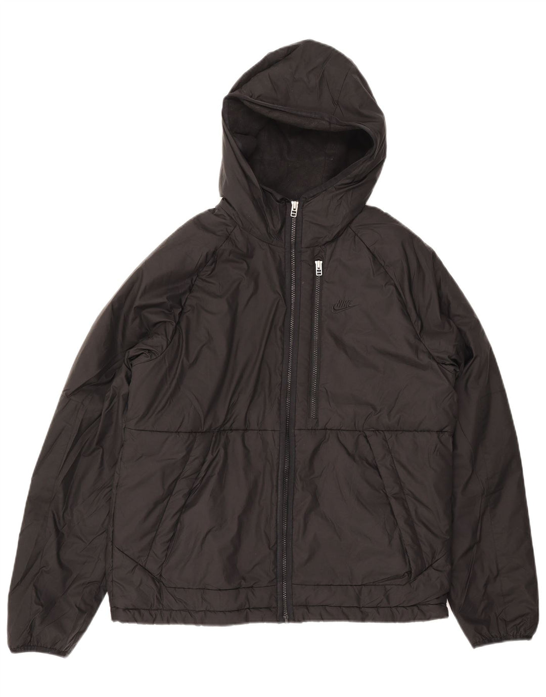 Jaqueta corta-vento masculina Nike Therma-Fit com capuz Reino Unido 38 Médio Preto