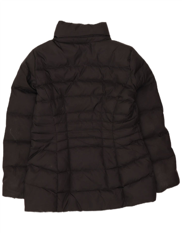 Jaqueta acolchoada feminina Calvin Klein UK 10 poliéster preto pequeno