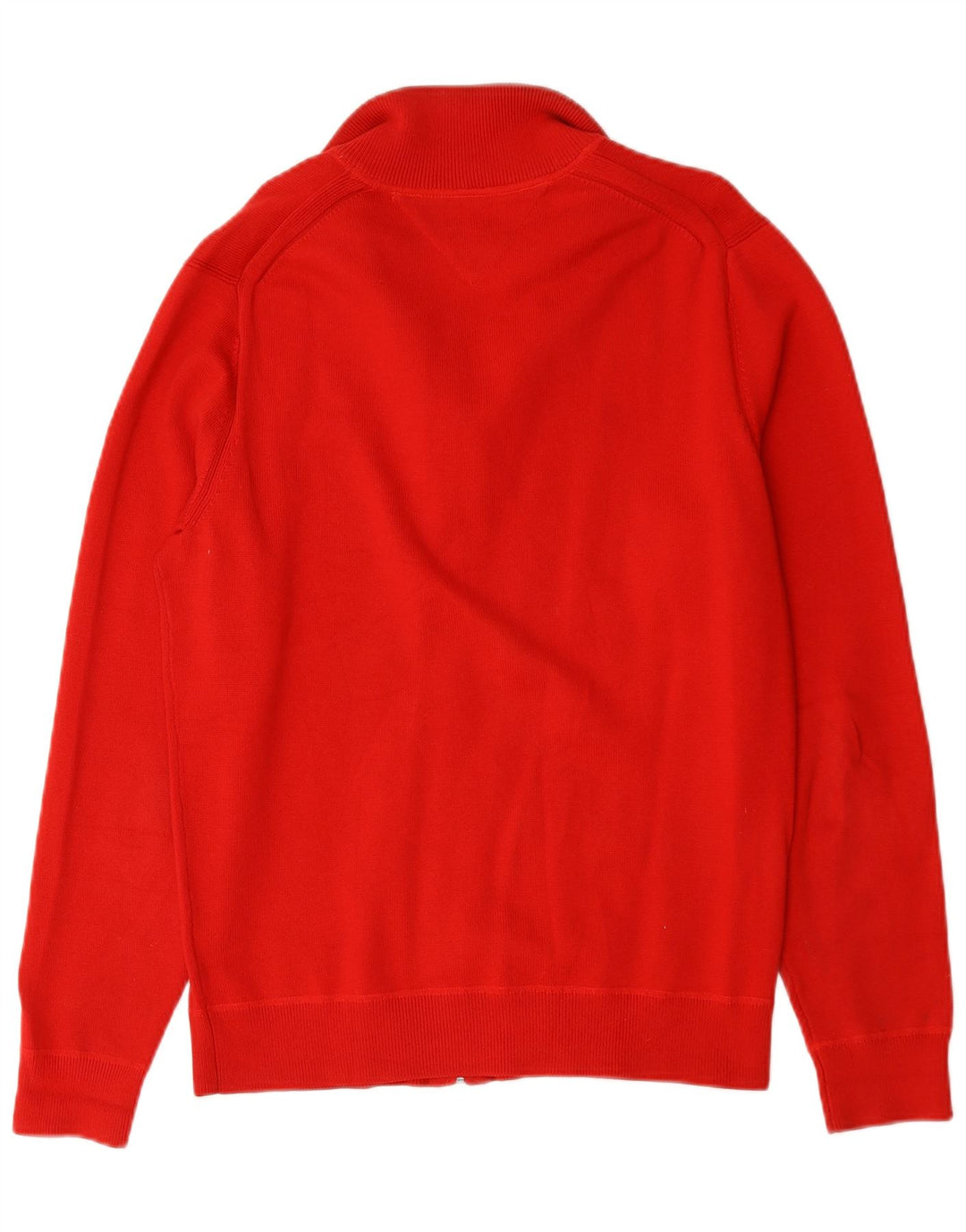Suéter cardigã masculino Tommy Hilfiger algodão vermelho médio