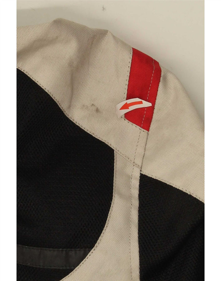 Jaqueta masculina Aprilia Graphic Racer UK 38 poliéster colorblock preto médio