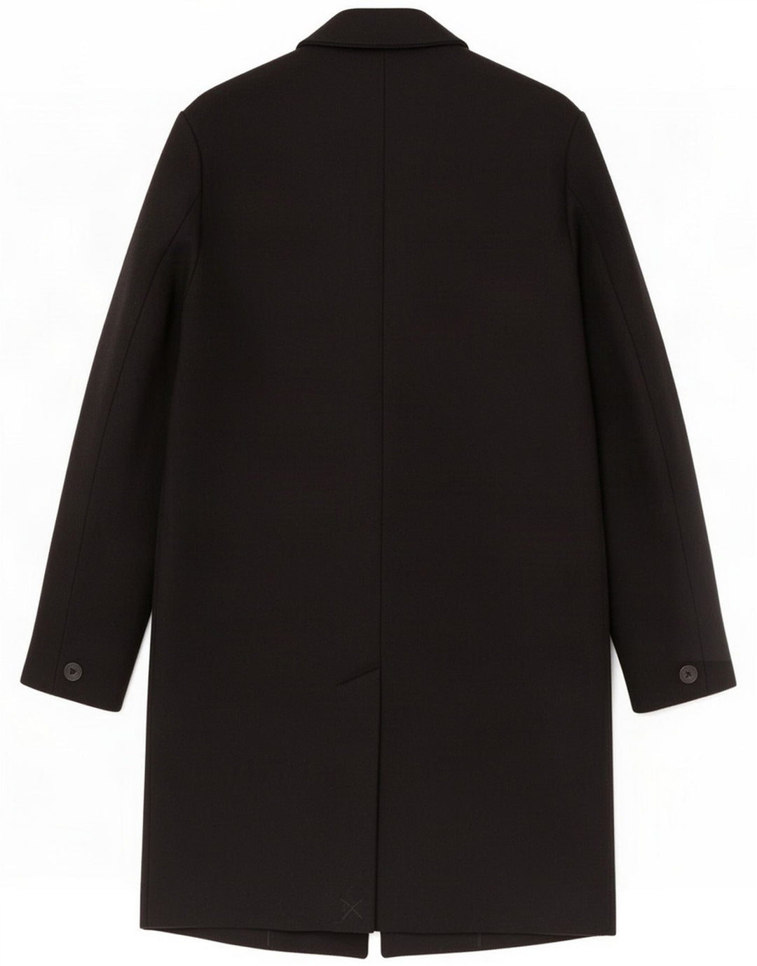 Zara Mens Overcoat UK 34 XS Poliéster Preto