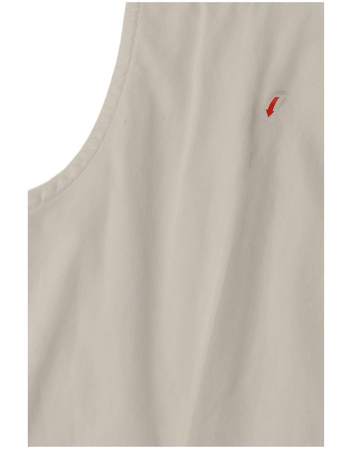 Camisa feminina sem mangas BENETTON UK 14 médio branco