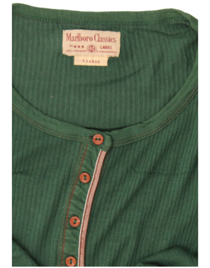 Top feminino Marlboro Classics manga comprida UK 18 XL verde