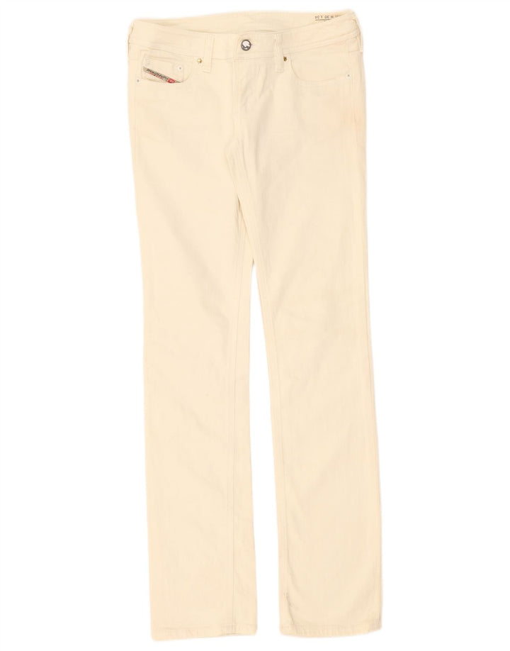 Jeans feminino Diesel Lowky Slim W30 L34 algodão branco