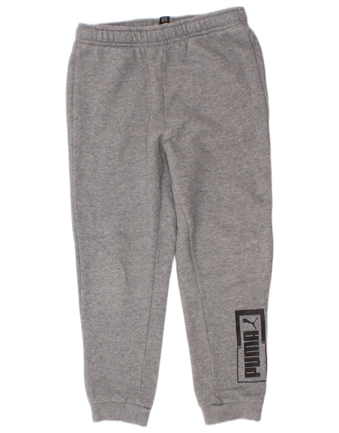 Puma Boys Graphic Calças de treino Joggers 7-8 anos cinza
