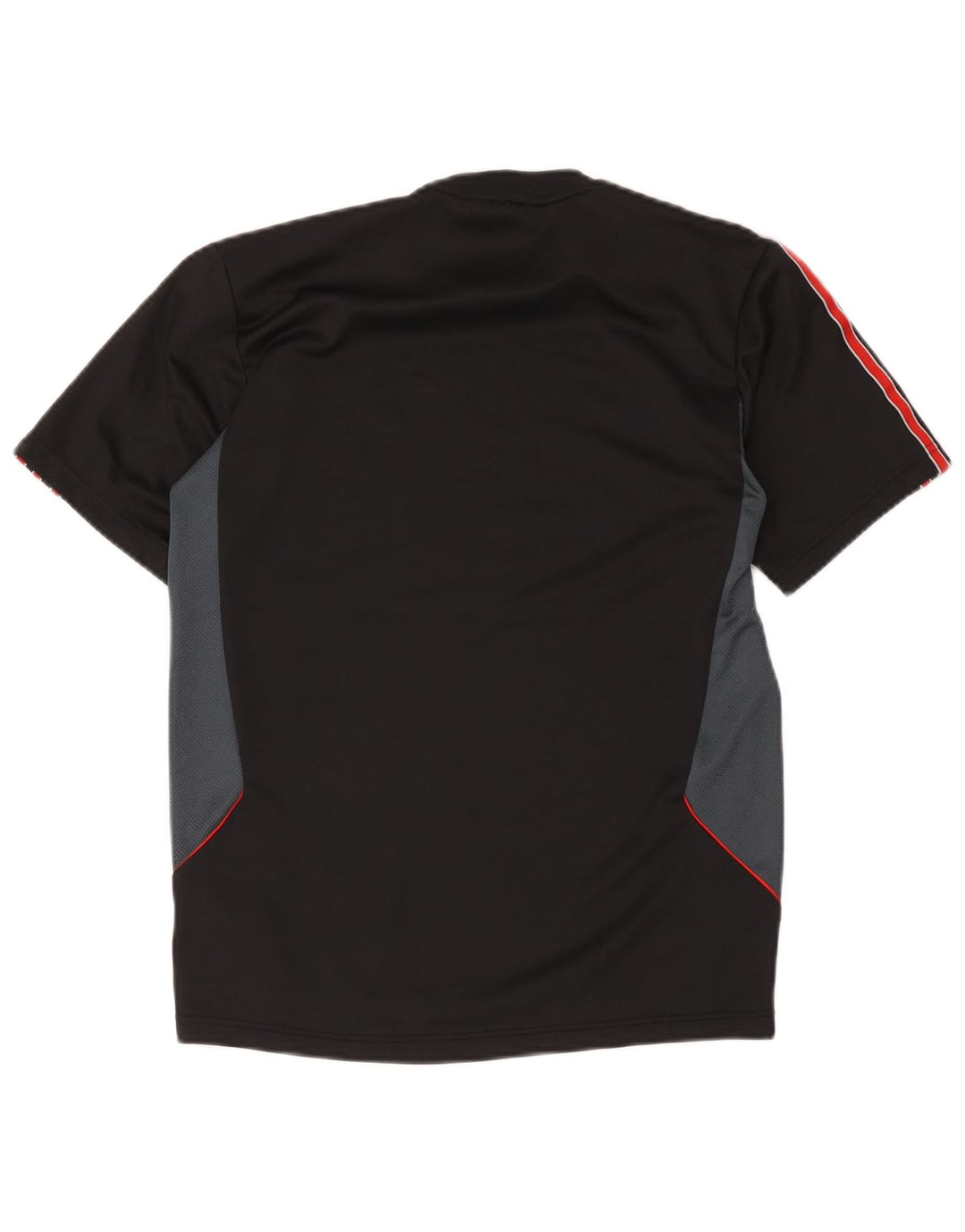 Adidas Mens Climalite Camiseta Top Pequeno Preto Colorblock Poliéster