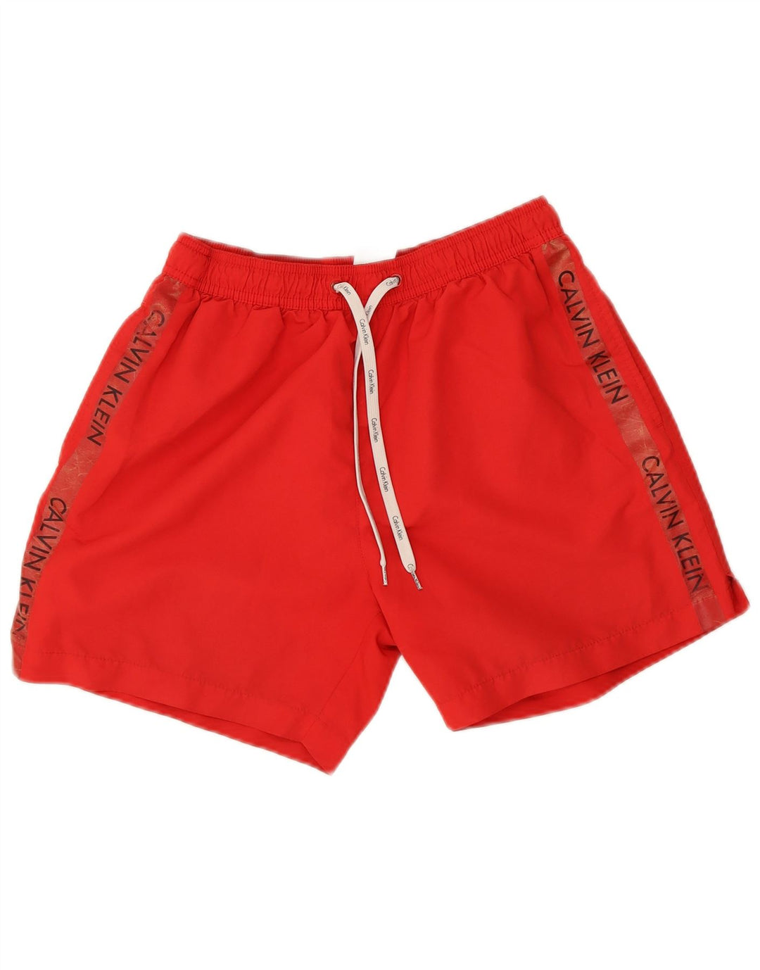 Calvin Klein Shorts de natação masculino gráfico médio poliéster vermelho
