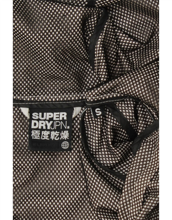 Jaqueta de chuva com capuz masculina Superdry UK 36 pequena cinza