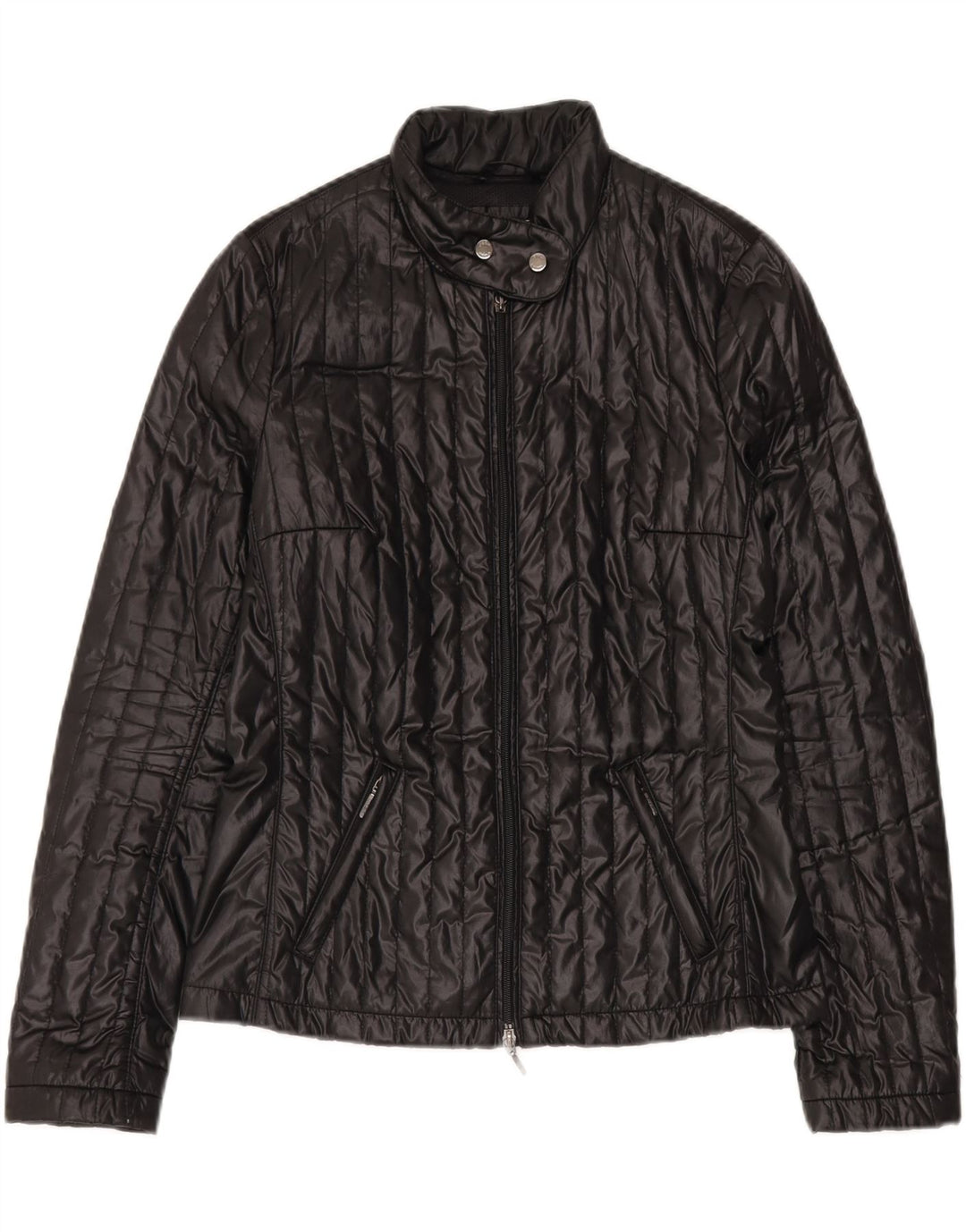 GEOX RESPIRA Womens Padded Jacket UK 10 Small  Black Polyester