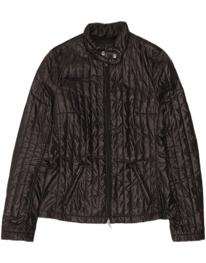 GEOX RESPIRA Womens Padded Jacket UK 10 Small  Black Polyester