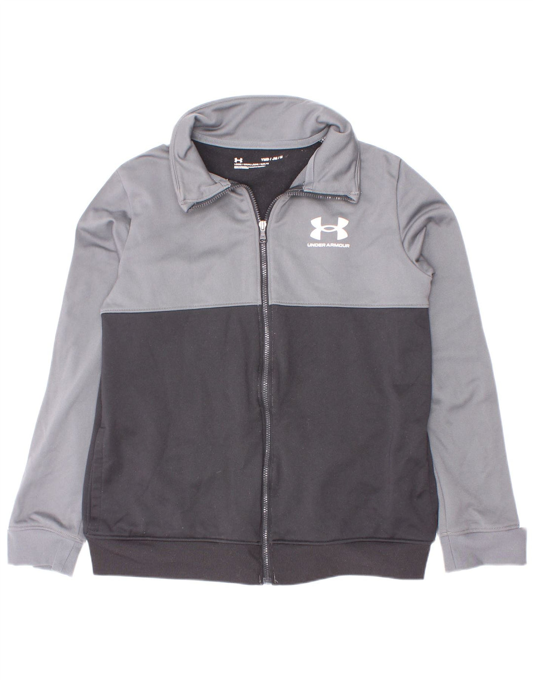 Jaqueta Under Armour Boys Treino Top 9-10 Anos Cinza Médio Colourblock