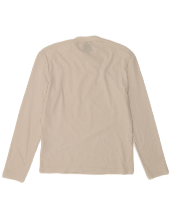 Energie Top Feminino Manga Longa UK 12 Médio Branco Poliamida