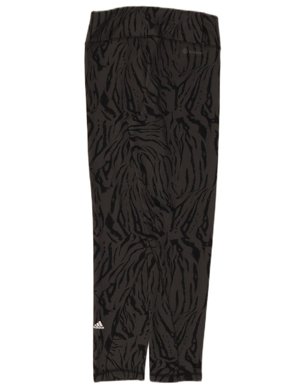Leggings Adidas Menina 13-14 Anos Cinza Animal Print Poliéster