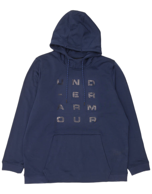 Under Armour feminino Cold Gear Graphic moletom com capuz Reino Unido 20 2XL azul marinho