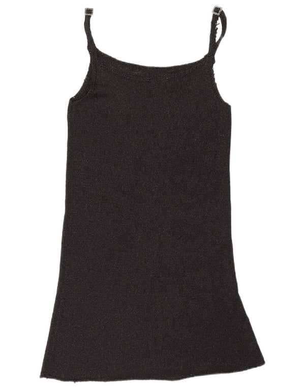 Vestido Slip Feminino Benetton UK 10 Pequeno Preto