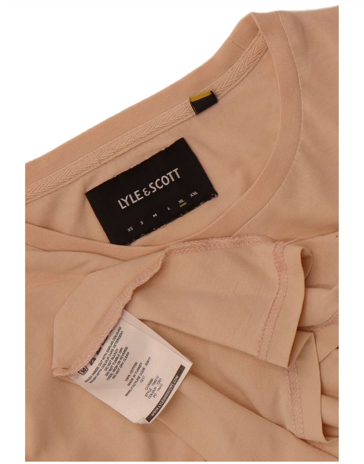 Camiseta masculina Lyle & Scott Top XL algodão bege