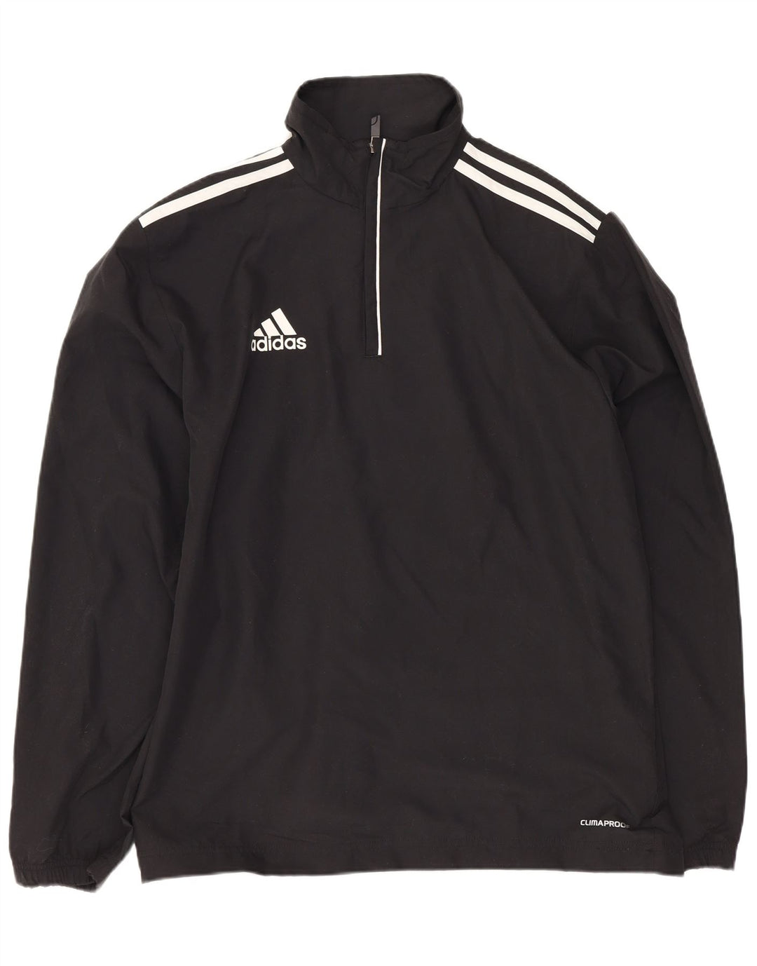 Adidas Mens Clima Proof Pullover Treino Top Reino Unido 34/36 Pequeno Preto
