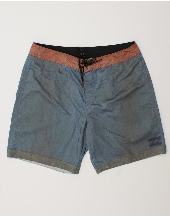 Shorts de natação masculino Billabong médio azul algodão