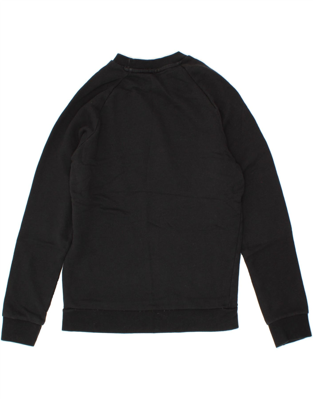 ADIDAS Mens Graphic Sweatshirt Jumper Small Black Cotton Vintage Adidas and Second-Hand Adidas from Messina Hembry 