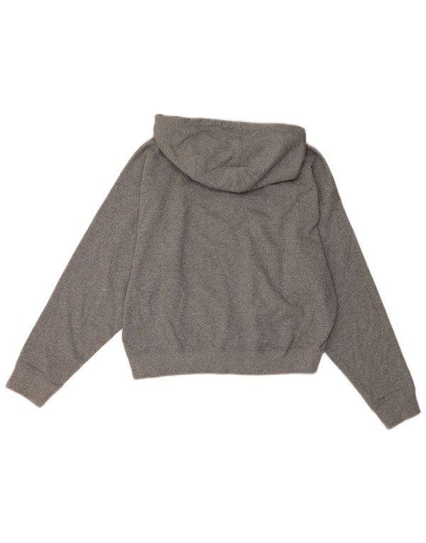 Jumper feminino com capuz e corte gráfico Champion UK 14 algodão cinza médio